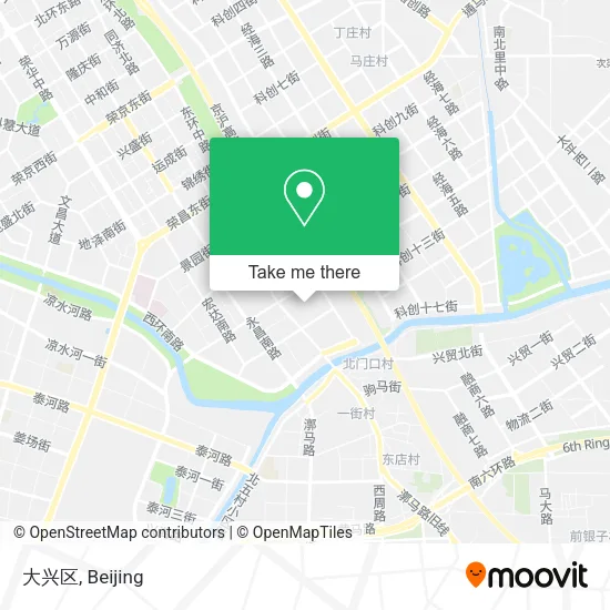 大兴区 map