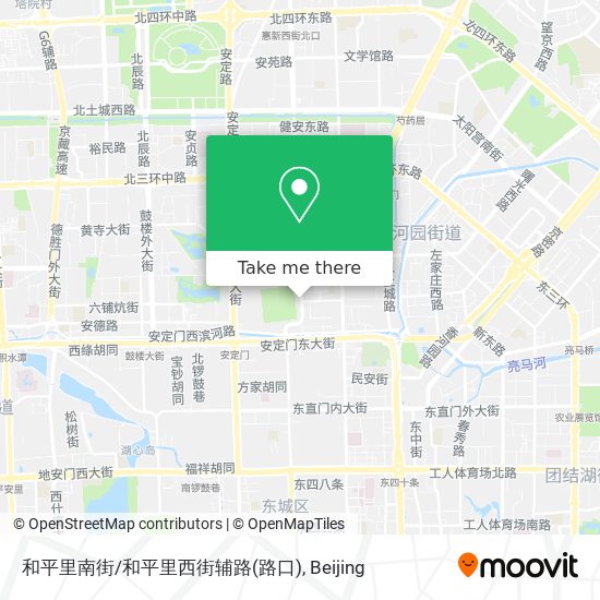 和平里南街/和平里西街辅路(路口) map