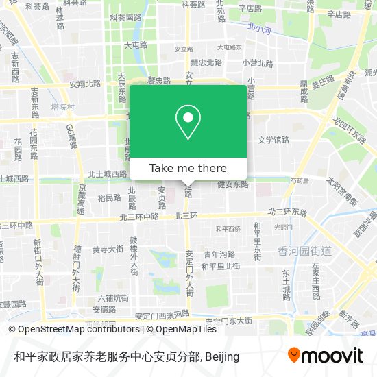 和平家政居家养老服务中心安贞分部 map