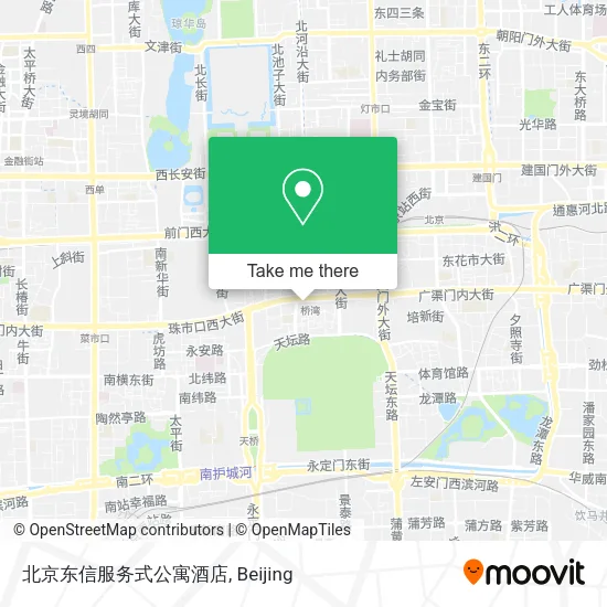 北京东信服务式公寓酒店 map