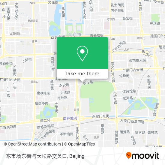 东市场东街与天坛路交叉口 map
