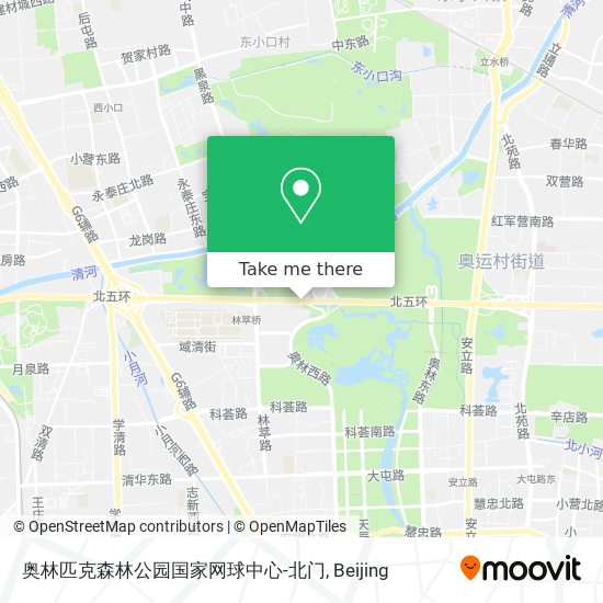 奥林匹克森林公园国家网球中心-北门 map