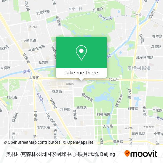 奥林匹克森林公园国家网球中心-映月球场 map