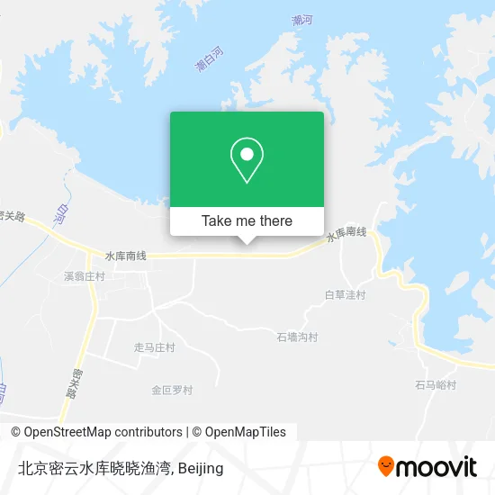 北京密云水库晓晓渔湾 map