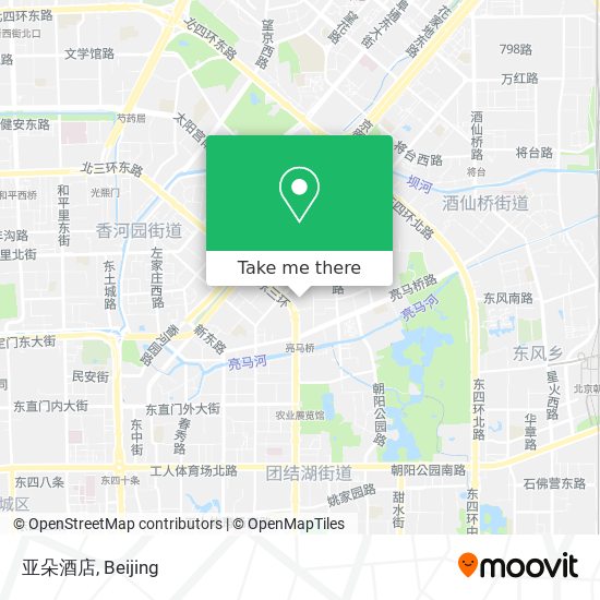 亚朵酒店 map