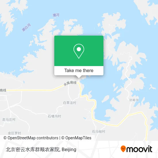北京密云水库群顺农家院 map
