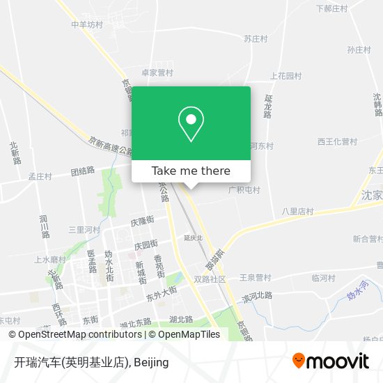 开瑞汽车(英明基业店) map