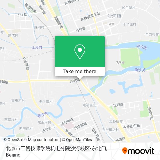 北京市工贸技师学院机电分院沙河校区-东北门 map