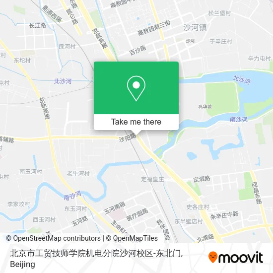 北京市工贸技师学院机电分院沙河校区-东北门 map