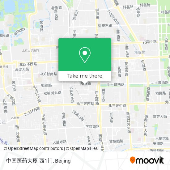 中国医药大厦-西1门 map