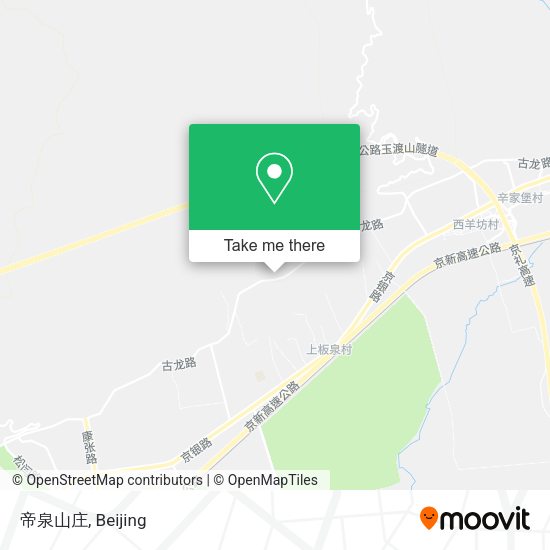 帝泉山庄 map