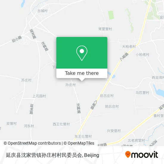 延庆县沈家营镇孙庄村村民委员会 map