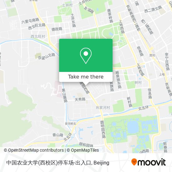中国农业大学(西校区)停车场-出入口 map