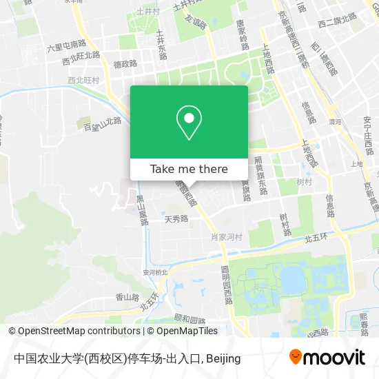 中国农业大学(西校区)停车场-出入口 map