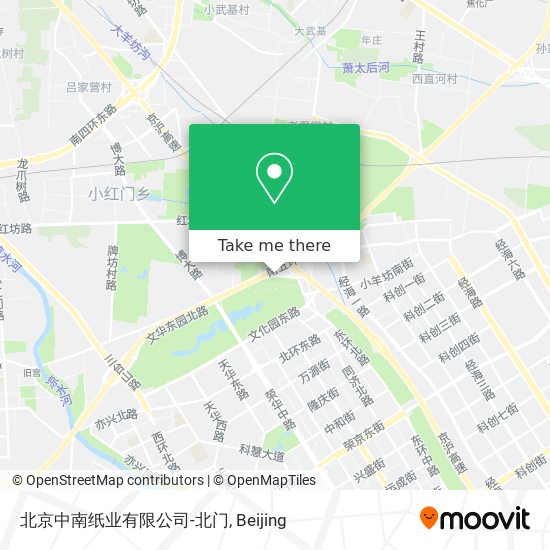 北京中南纸业有限公司-北门 map