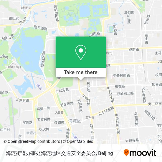 海淀街道办事处海淀地区交通安全委员会 map