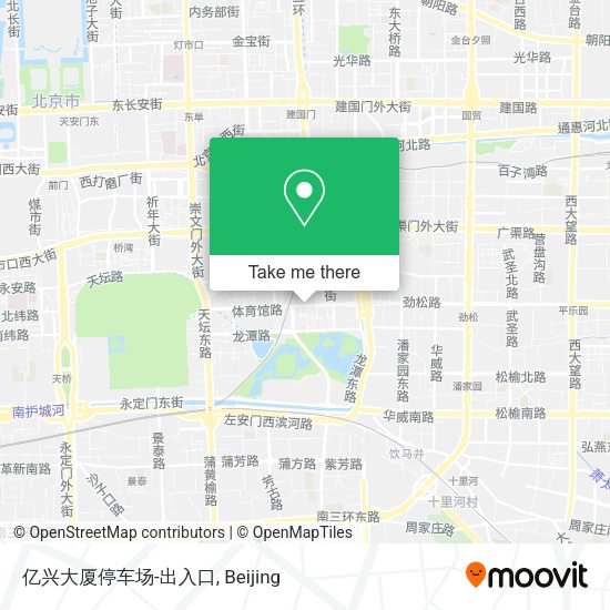亿兴大厦停车场-出入口 map
