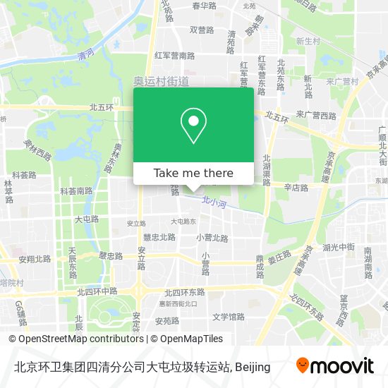 北京环卫集团四清分公司大屯垃圾转运站 map