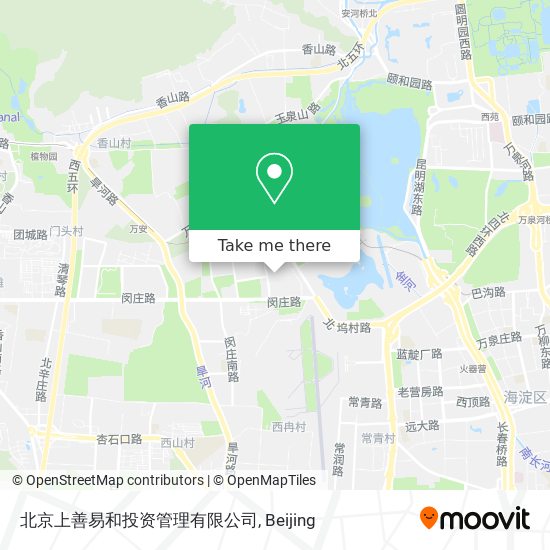北京上善易和投资管理有限公司 map