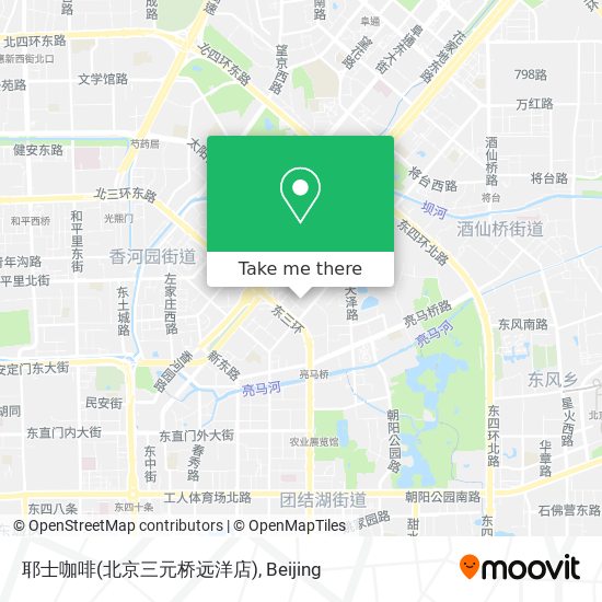 耶士咖啡(北京三元桥远洋店) map