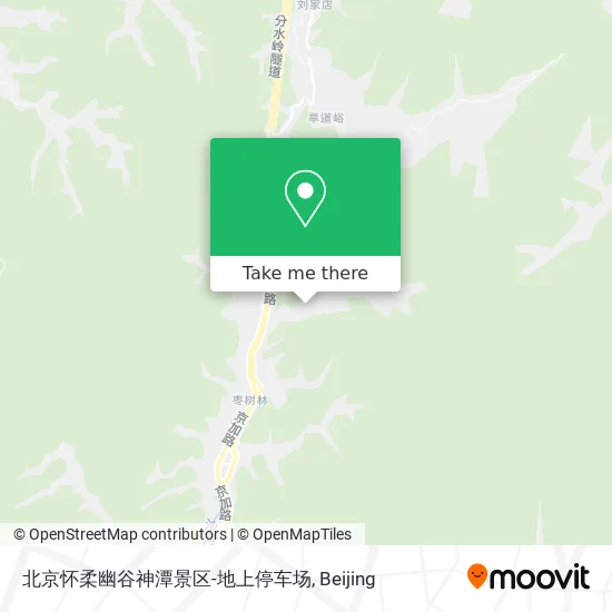 北京怀柔幽谷神潭景区-地上停车场 map
