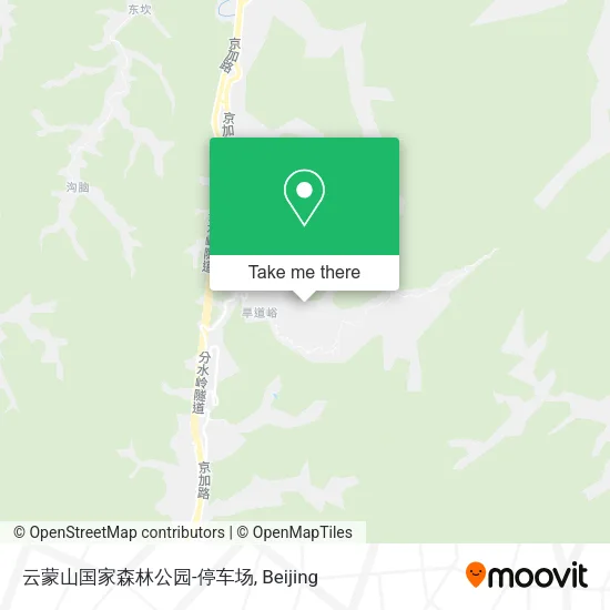 云蒙山国家森林公园-停车场 map