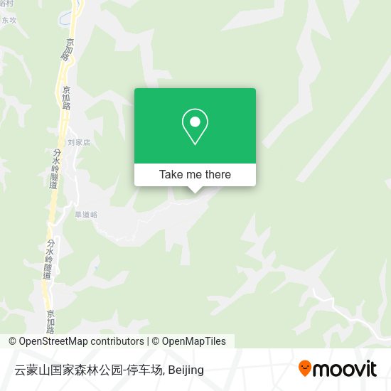 云蒙山国家森林公园-停车场 map