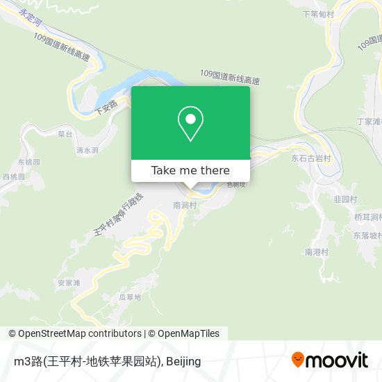 m3路(王平村-地铁苹果园站) map