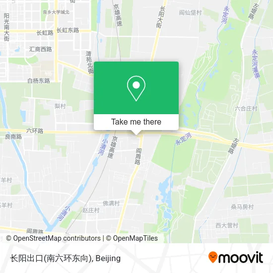 长阳出口(南六环东向) map