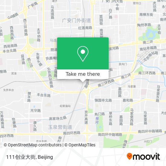 111创业大街 map