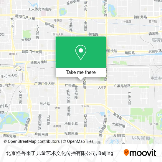 北京怪兽来了儿童艺术文化传播有限公司 map