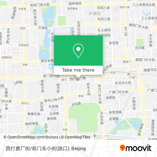 西打磨厂街/前门东小街(路口) map