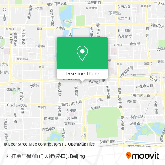 西打磨厂街/前门大街(路口) map