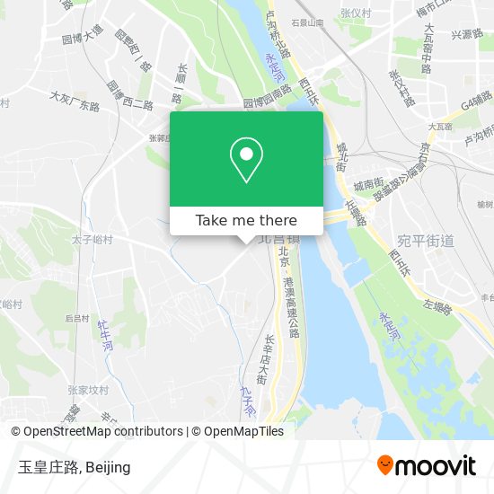 玉皇庄路 map