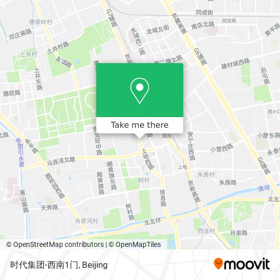 时代集团-西南1门 map