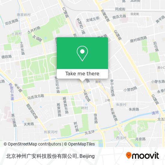 北京神州广安科技股份有限公司 map