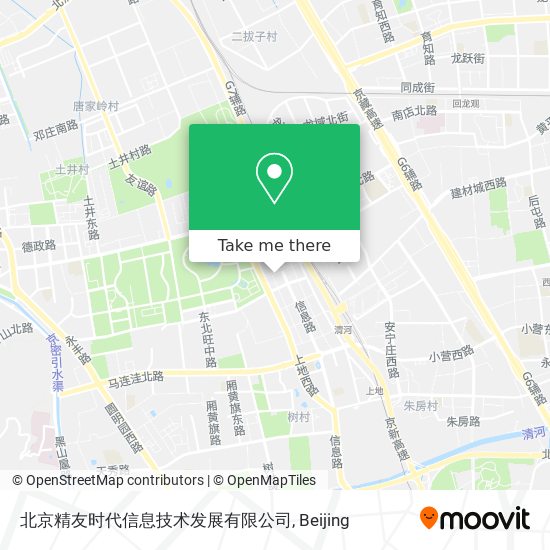 北京精友时代信息技术发展有限公司 map