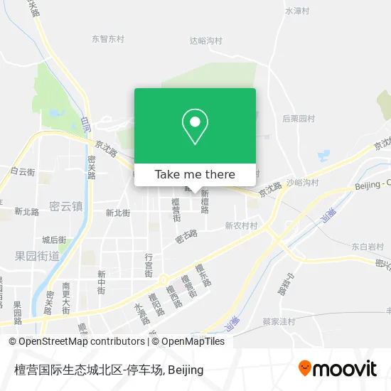 檀营国际生态城北区-停车场 map