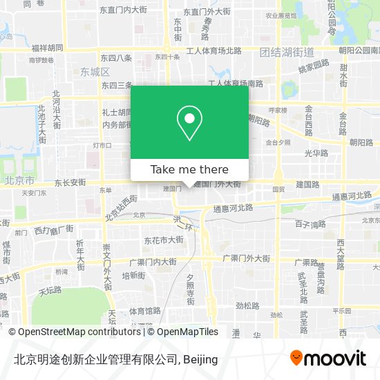 北京明途创新企业管理有限公司 map