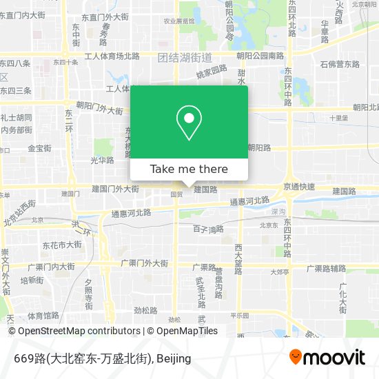 669路(大北窑东-万盛北街) map