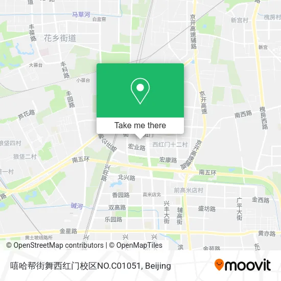 嘻哈帮街舞西红门校区NO.C01051 map