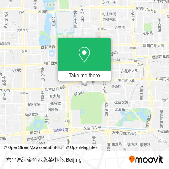 东平鸿运金鱼池蔬菜中心 map