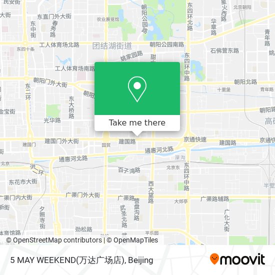 5 MAY WEEKEND(万达广场店) map