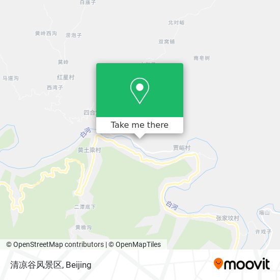 清凉谷风景区 map