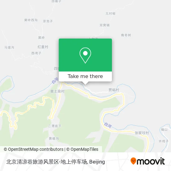 北京清凉谷旅游风景区-地上停车场 map