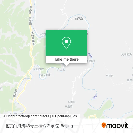 北京白河湾43号王福玲农家院 map