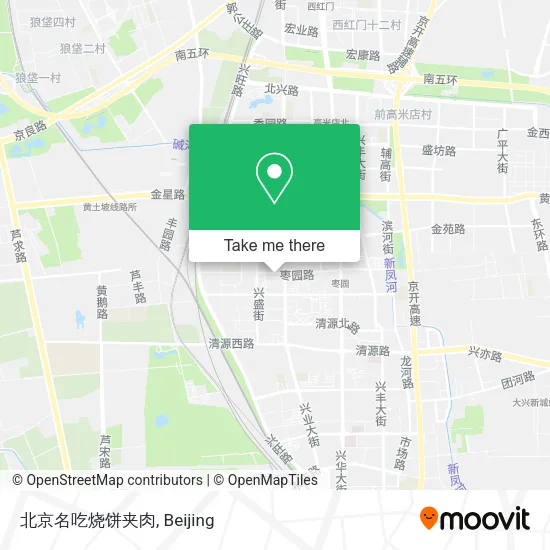 北京名吃烧饼夹肉 map