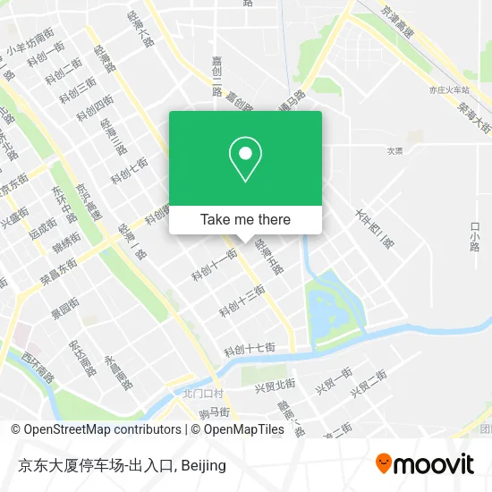 京东大厦停车场-出入口 map