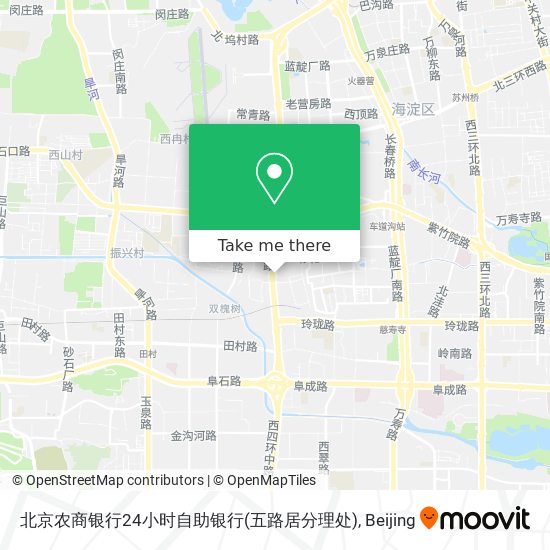 北京农商银行24小时自助银行(五路居分理处) map