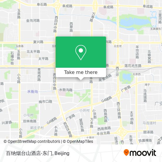 百纳烟台山酒店-东门 map